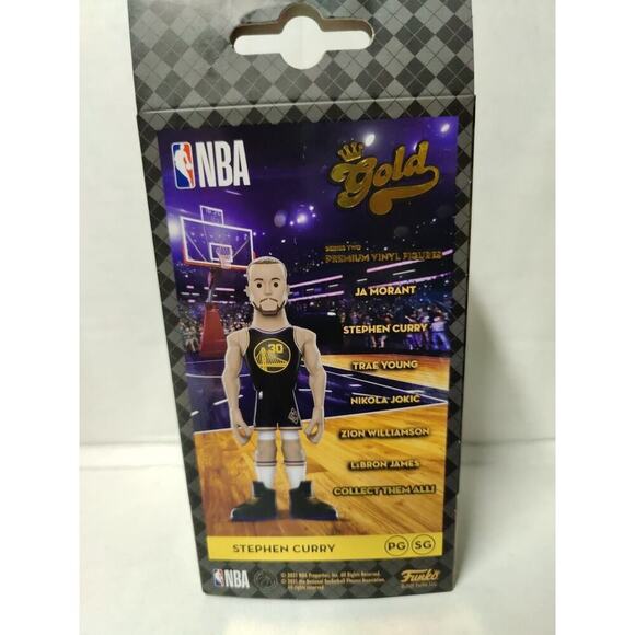 Funko Gold Stephen Curry Blue Yellow Jersey - Premium Vinyl Figure NBA Warriors - Picture 7 of 10